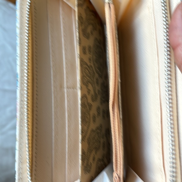 New Paris theme floral vintage shimmer fabulous rare wallet for women - Picture 9 of 10